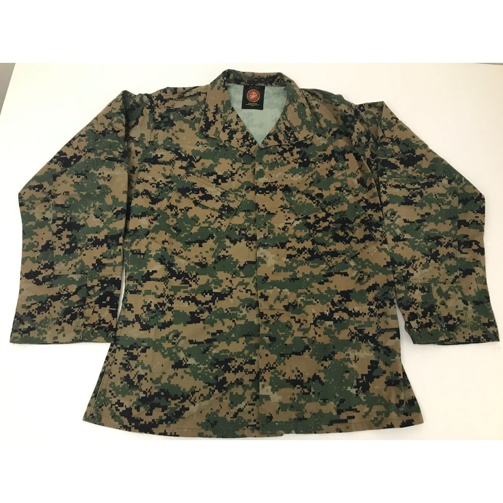 Propper International USMC Navy Mens M Camo Button Front Jacket *12